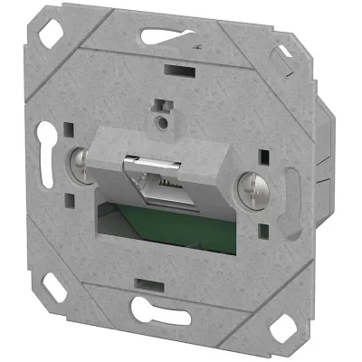 METZ CONNECT RJ45 Anschlussdose 130E371200-I | Cat6A LSA++ | 1 Port | UP0 | geschirmt | Kanaleinbau | Metall | grau