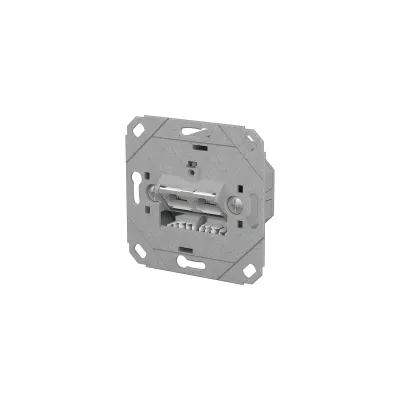 METZ CONNECT RJ45 Netzwerk-Anschlussdose 130E381200-I | 2-Port Cat6A LSA++ | geschirmt | UP0 Kanaleinbau | Metall | grau