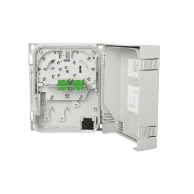 METZ CONNECT LWL-Anschlussdose 150350F206-E | 6x SC-Duplex APC OS2 | Aufputz | Wickelvorrat | IP54 | RAL 7035 grau