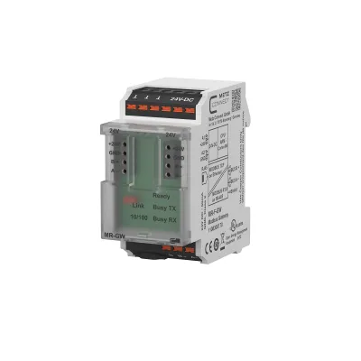 METZ CONNECT Modbus Gateway MR-F-GW 1108300170 | Modbus RTU/TCP | RS485 & Ethernet | 24V DC | 2TE REG | Webserver