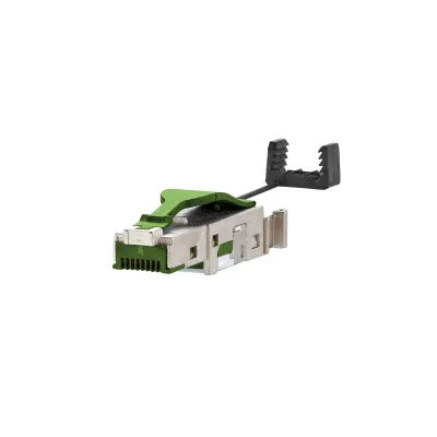 METZ CONNECT Modular-Stecker 1401405012PI | RJ45 Cat.5 feldkonfektionierbar | geschirmt | PoE | IDC | AWG 22-26 | Silber