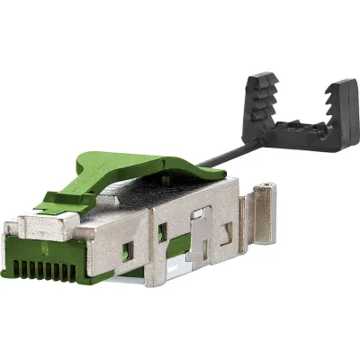 METZ CONNECT Modular-Stecker 1401405012PI | RJ45 Cat.5 feldkonfektionierbar | geschirmt | PoE | IDC | AWG 22-26 | Silber