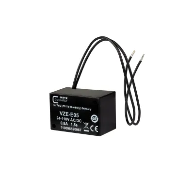 METZ CONNECT Zeitrelais VZE-E05 | Ansprechverzögert | 24-110V AC/DC | 15s Verzögerung | Wasserdicht