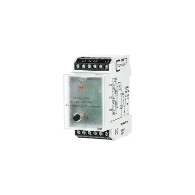 METZ CONNECT Unterspannungsrelais DUW-C12 | 3-Phasen 230–400V AC | Schraubanschluss | 2 Wechsler | Testtaste