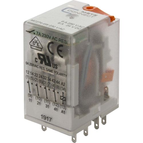 Bild: METZ CONNECT MC274-4W 230V AC 7A Industrie 4fach Wechsler in 230V AC
