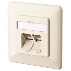 Metz Dat-Dose E-Dat C6 8/8(8) UP cw Cat6 RAL 1013 1307381001-I