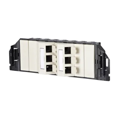 METZ CONNECT Anschlussmodul 1309360601-E | E-DATsubway 6 Port GB3 Bodentank Unterflur | IP20 | Staubschutz | weiß