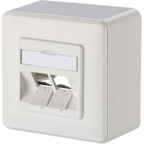 Bild: Metz ModulDose 2Port 130B10D20002-E AP leer RW 43mm 130B10D20002-E