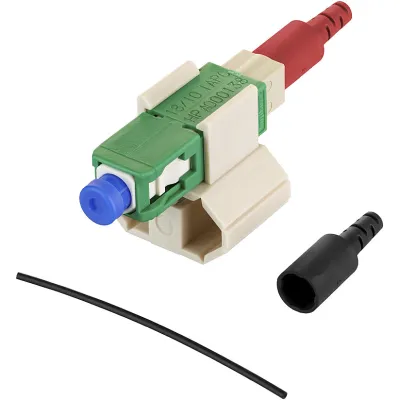 METZ CONNECT LWL-Stecker 1509QAEA0010-E | SC APC Singlemode OS2 | feldkonfektionierbar | Keramik-Ferrule | 10 Stück