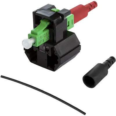 METZ CONNECT LWL-Stecker 1509QAJA0010-E | LC APC OS2 Singlemode | feldkonfektionierbar | klemmen | Keramik | grün