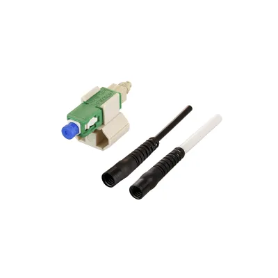 METZ CONNECT LWL-Stecker 1509QKEA0010-E | SC APC | Singlemode OS2 | feldkonfektionierbar | Keramik | 10 Stück | grün