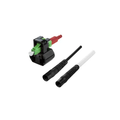 METZ CONNECT LWL-Stecker OpDAT FAST Hybrid | LC APC | Singlemode OS2 | Keramik | Klemm | 2,0/3,0 mm | grün | 10 St
