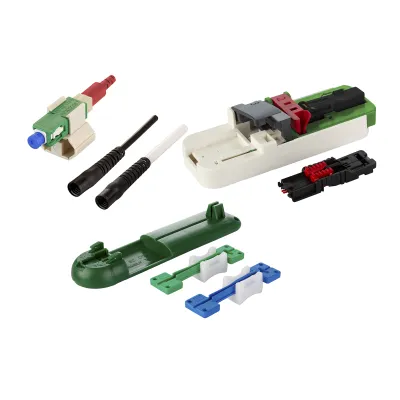 METZ CONNECT LWL-Stecker 1509QKEA002C-E | SC APC | Singlemode OS2 | feldkonfektionierbar | Keramik-Ferrule | 20 Stück