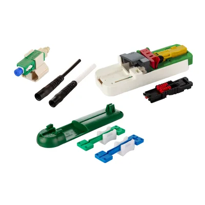 METZ CONNECT LWL-Stecker 1509QKEA002C-E | SC APC | Singlemode OS2 | feldkonfektionierbar | Keramik-Ferrule | 20 Stück