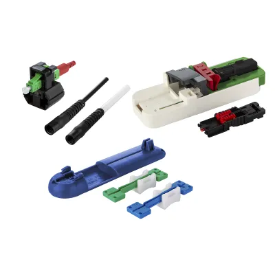 METZ CONNECT LWL-Stecker 1509QKJA002C-E | LC APC Singlemode OS2 | feldkonfektionierbar | Keramik | grün | 20 Stück