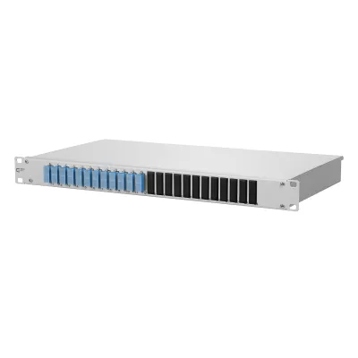 METZ CONNECT Patchpanel 150259E212-E | LWL Patchpanel 19 Zoll 1HE | 12x SC-Duplex | Singlemode OS2 | mit Pigtails | grau