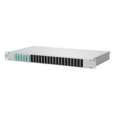 METZ CONNECT LWL-Patchpanel 150255BA06-E | 19 Zoll 1HE | 6x SC-Duplex | OM3 50/125 | Spleißbox mit Pigtails | grau