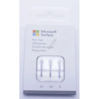 Microsoft Surface Pen Stiftspitzen-Kit GFU-00002 | Ersatzspitzen für Surface Pen V4 | 3 Härtegrade (2H, HB, B) | Schwarz