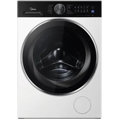 Midea Waschmaschine Frontlader MF210W100WB-14A30 | 10 kg | 1400 U/min | A | Dampf-Funktion | 14 Programme | weiß
