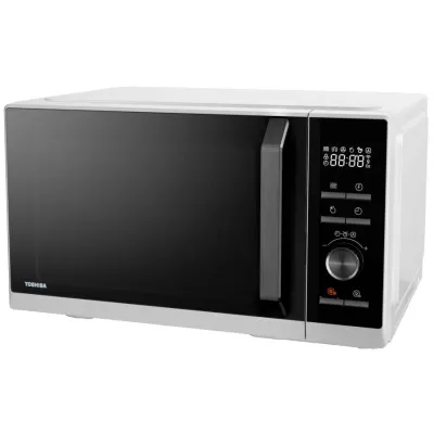 Toshiba Mikrowelle MW3-AC26SF(WH) | 3in1 Gerät | Grillfunktion | Heißluft/AirFry | 26 Liter | Standgerät | Weiß