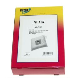 Mikrofilterbeutel für Staubsauger Filterclean FL0251K 4er Pack
