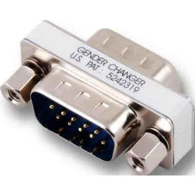EFB Mini Gender Changer EB418 | HD-D-Sub 15-polig Stecker/Stecker | Geschirmt | Schnittstellenadapter | High Density