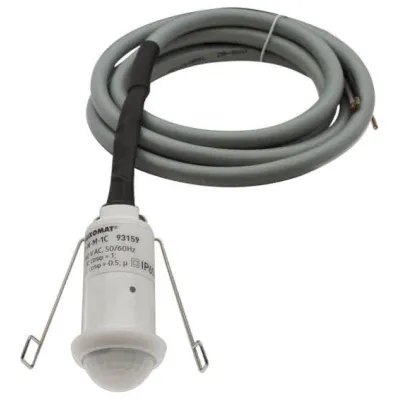 BEG Luxomat Präsenzmelder PICO-N-M-1C-DE | 360° Mini-Bewegungsmelder | IP65 Feuchtraum | 2300W | Aufputz | Weiß