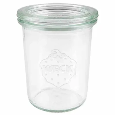 Weck Mini-Sturzglas 160 ml 760 | 12er Karton | Glasdeckel | Vorratsglas | Aufbewahrung | Spülmaschinenfest | Klar