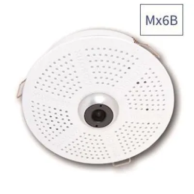 Mobotix IP-Sicherheitskamera MX-C26B-6D036 | 6MP Fisheye Innenkamera | Deckenmontage | PoE | Mikrofon | Weiß