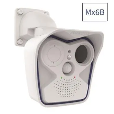 Mobotix Überwachungskamera Body MX-M16B | 6MP | IP66 wetterfest | Tag/Nacht | Innen/Außen | Metall | Weiß