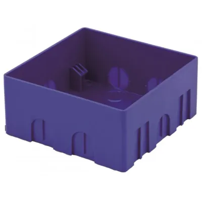 Mobotix Unterputzgehäuse MX-OPT-FlatMount-Box-EXT-IN | FlatMount Frame Dose | 112x112x60 mm | Kunststoff | blau