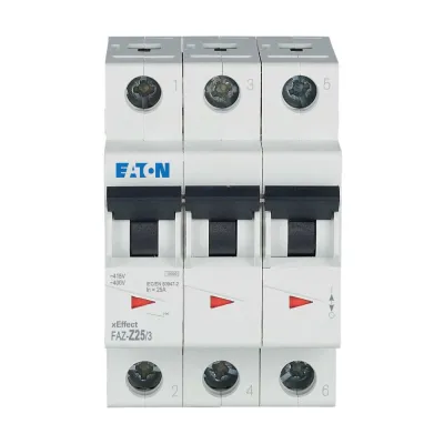 EATON Leitungsschutzschalter FAZ-Z25/3 278929 | 3-polig | 25A | Z-Charakteristik | 400V | 10kA | 3TE | IP20