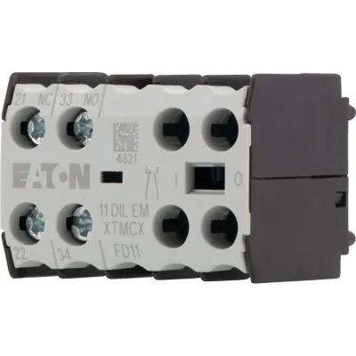 Eaton Hilfsschalterbaustein 11DILEM | 010080 | 1 Schließer 1 Öffner | zwangsgeführt | Schraubanschluss | weiß