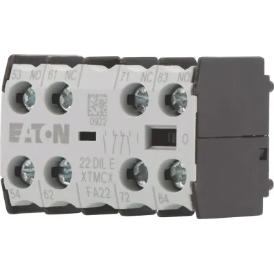 Eaton Hilfsschalterbaustein 22DILE | 2 Schließer 2 Öffner | 4-polig | zwangsgeführt | Schraubanschluss | aufsteckbar