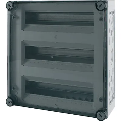 Eaton Automatenkasten AE/I44E 004985 | Kleinverteiler 3x15TE | IP65 Polycarbonat | HxBxT 375x375x150mm | grau RAL7032