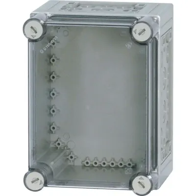 Eaton Isolierstoffgehäuse CI23E-150 | IP65 | 250x187x175mm | Polycarbonat | transparent | schlagfest | grau