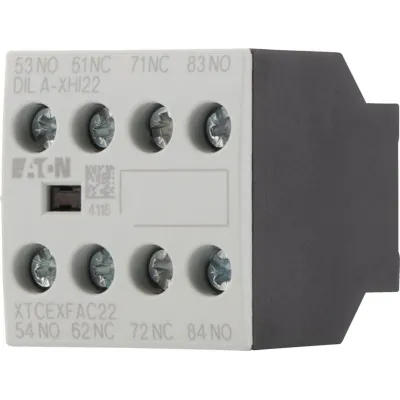 Eaton Hilfsschalterblock DILA-XHI22 | 4-polig | 2S/2Ö | 4A AC | Schraubanschluss | Frontbefestigung | IP20