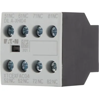 Eaton Hilfsschalterblock DILA-XHI04 276424 | 4 Öffner | Schraubanschluss | Frontbefestigung | AC-15 4A 230V