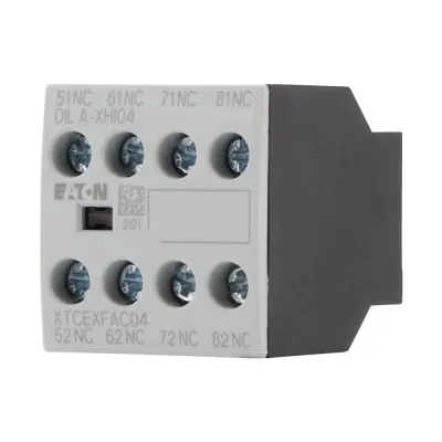 Eaton Hilfsschalterblock DILA-XHI04 276424 | 4 Öffner | Schraubanschluss | Frontbefestigung | AC-15 4A 230V