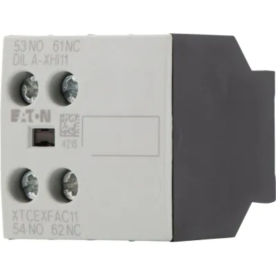 Eaton Hilfsschalterblock DILA-XHI11 | 2-polig | 1 Schließer | 1 Öffner | Schraubanschluss | Frontbefestigung | 4A | IP20