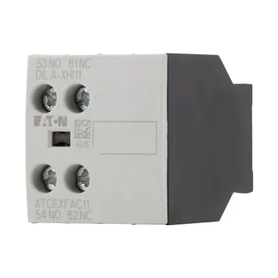 Eaton Hilfsschalterblock DILA-XHI11 | 2-polig | 1 Schließer | 1 Öffner | Schraubanschluss | Frontbefestigung | 4A | IP20
