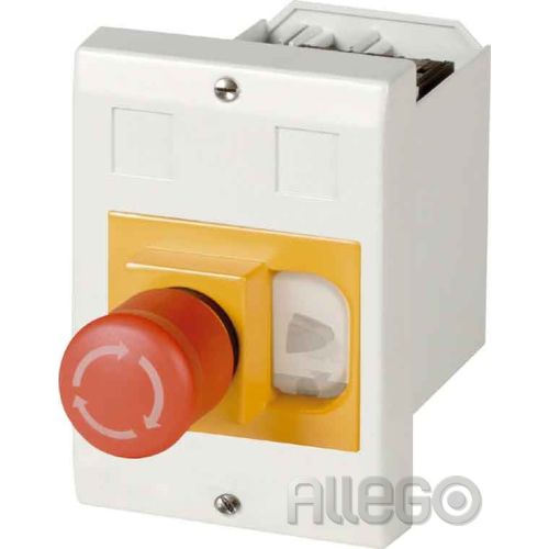 Bild: Moeller E-PKZ01-PVT Pilztaste verrastend Einbau