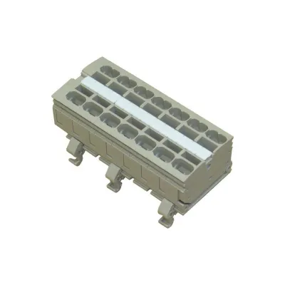 Eaton Reihenklemmenblock ZSD-RK7/SL/4PP 233731 | 7 Stück | 2,5qmm | schraublos | 4 Abgänge | Hutschiene TH35 | beige