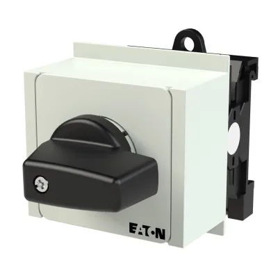 EATON Ein-Aus-Schalter T0-1-8200/IVS | 1-poliger Lasttrennschalter 20A 5,5kW | Verteilereinbau IP30 | schwarzer Knebel