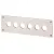 Bild: Eaton Einbautableau M22-E6 216547 | 6-fach | 22,5mm | Aluminium | 237x72mm | für NOT-AUS-Taster | grau