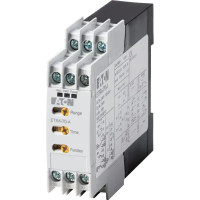 Eaton Zeitrelais ETR4-70-A 031888 | Multifunktionsrelais | 24-240V AC/DC | 0,05s-100h | DIN Hutschiene | Weiß