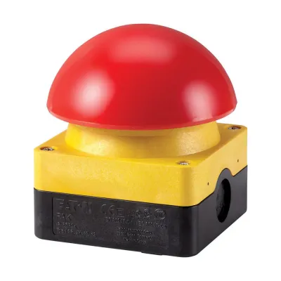 Eaton Not-Aus-Taster FAK-R/V/KC11/IY | Zug-Entriegelung | 1S+1Ö | rastend | IP67/IP69K | rot