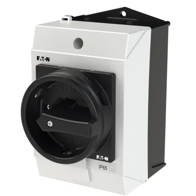 Eaton Hauptschalter T0-2-8900/I1/SVB-SW 207152 | 20A 4-polig | IP65 Aufbaugehäuse | abschließbar Drehgriff | schwarz