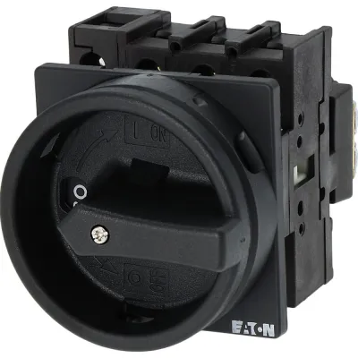 Eaton Hauptschalter | P1-25/EA/SVB-SW/N | 25A | 4-polig | IP55 | verriegelbar | Wartungsschalter | Metall | schwarz