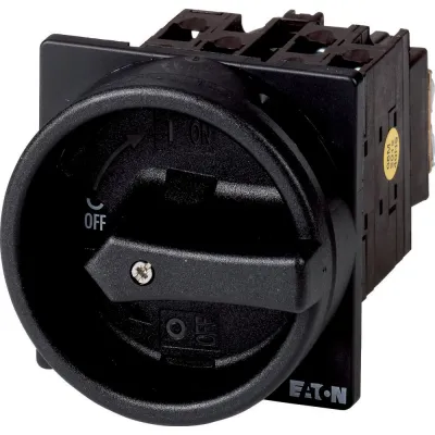 Eaton Hauptschalter T0-2-1/EA/SVB-SW | 3-polig | 20A | IP65 | abschließbar | Einbau | schwarz